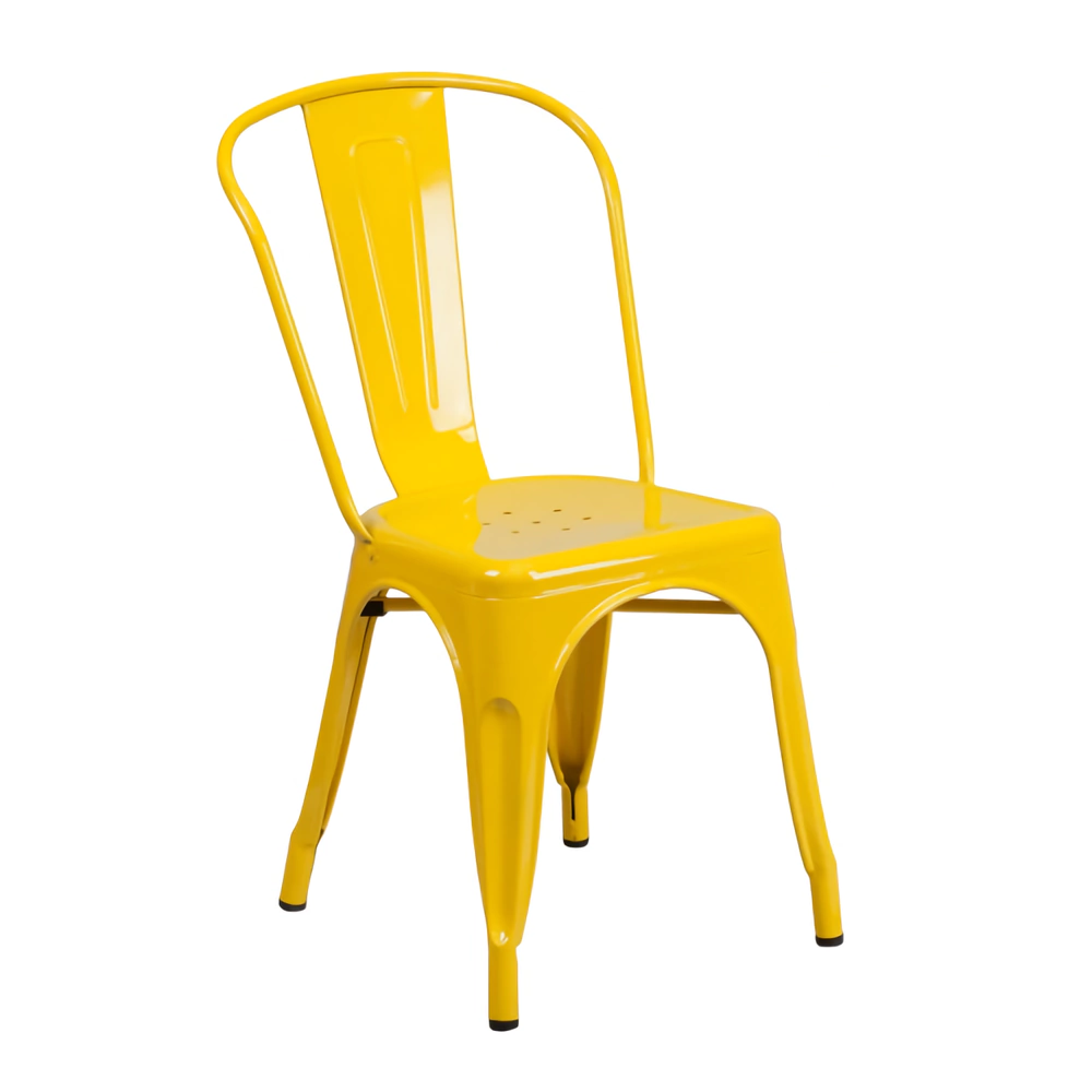 Metal Stackable Industrial Tolix Dining Chair E201