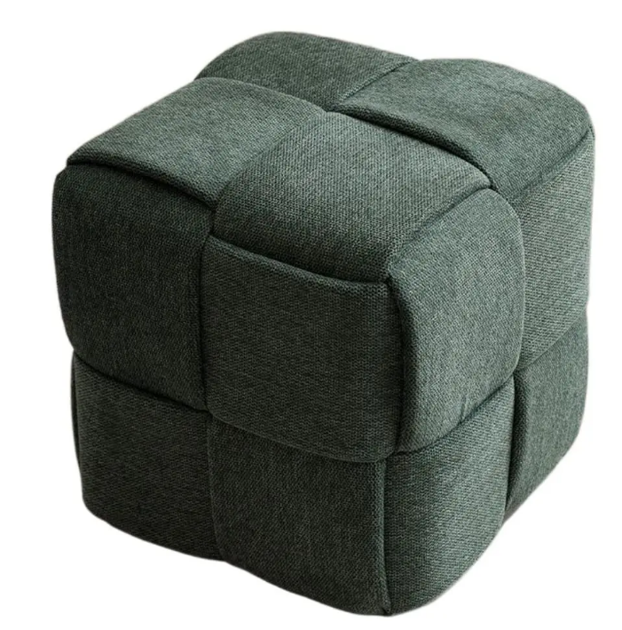 velvet pouf ottoman stool D010
