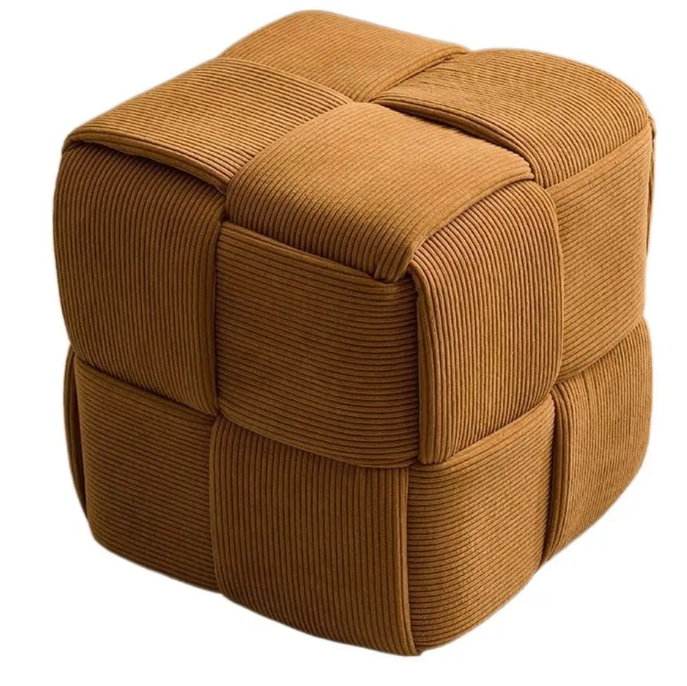 velvet pouf ottoman stool D010