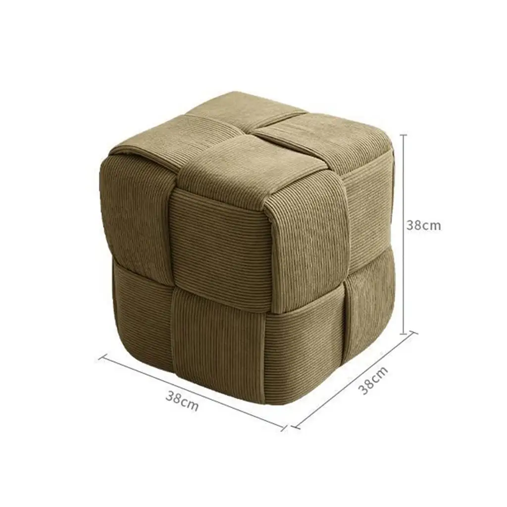 velvet pouf ottoman stool D010