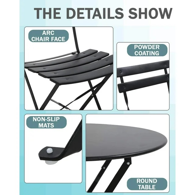 Garden folding chair&table set OR001SET