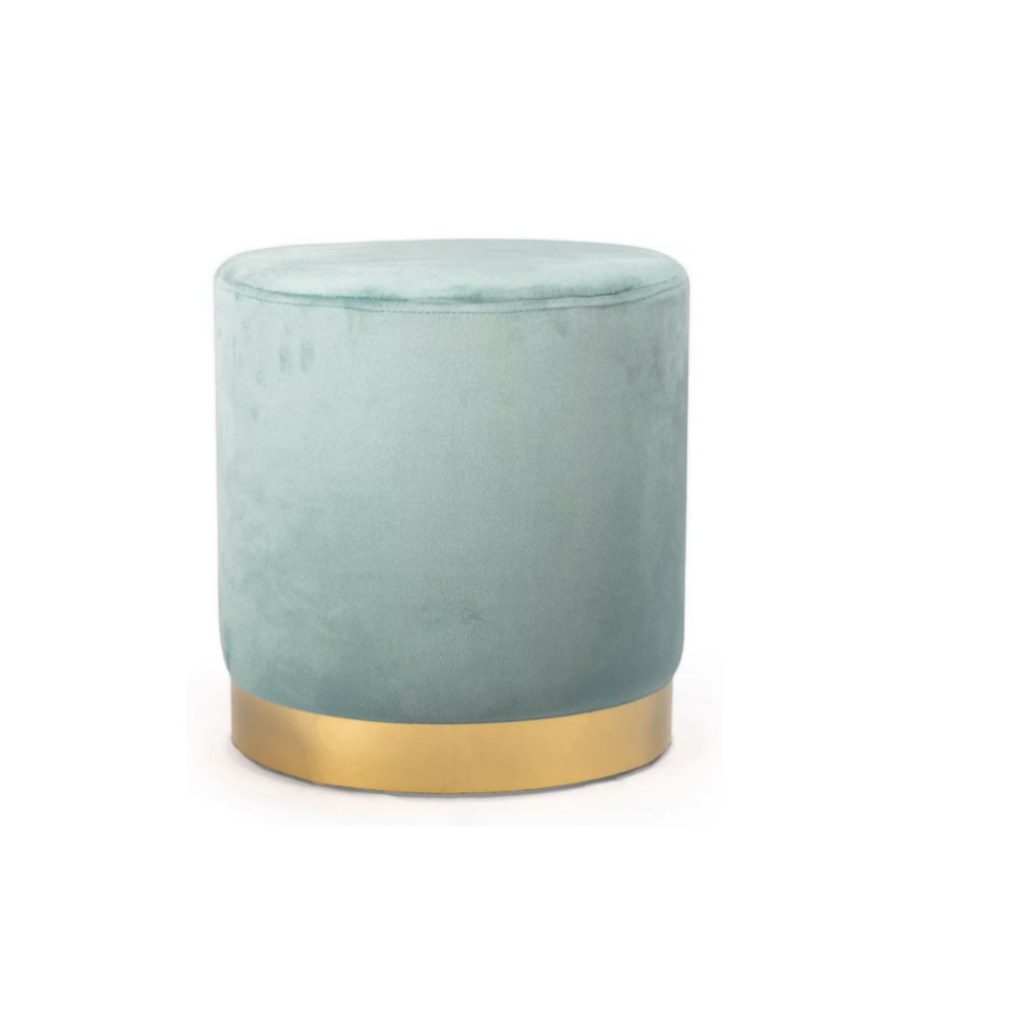 Home Furniture Velvet Pouf Ottoman Stool D018