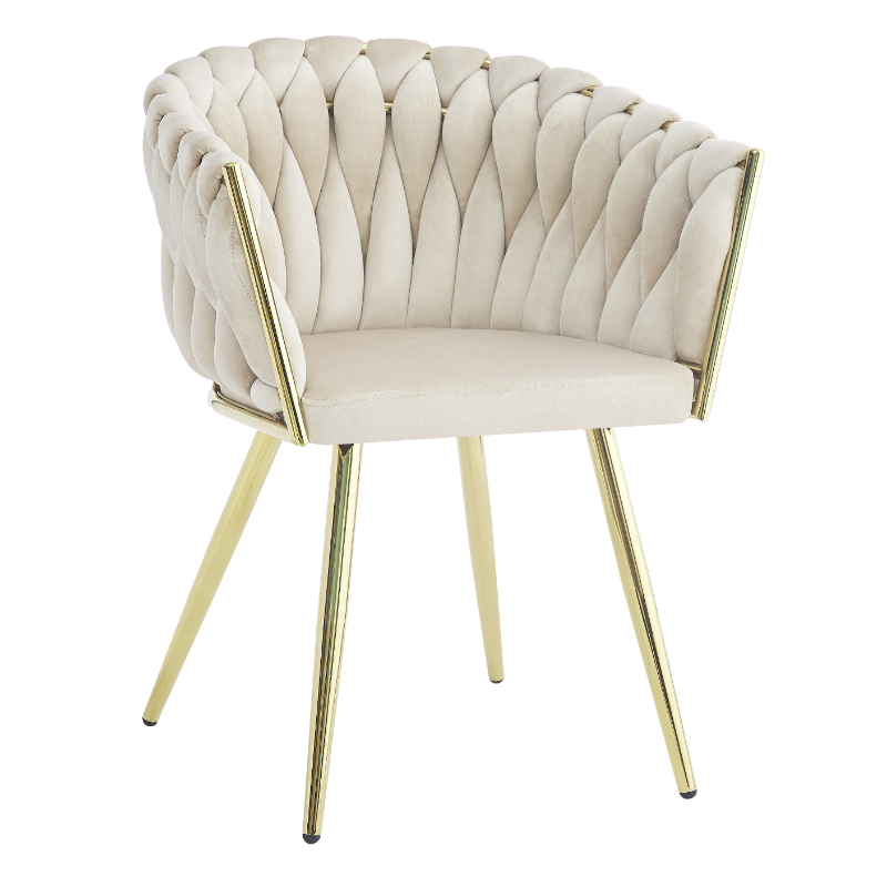 Upholstered Soft Fabric woven armchairs DC117