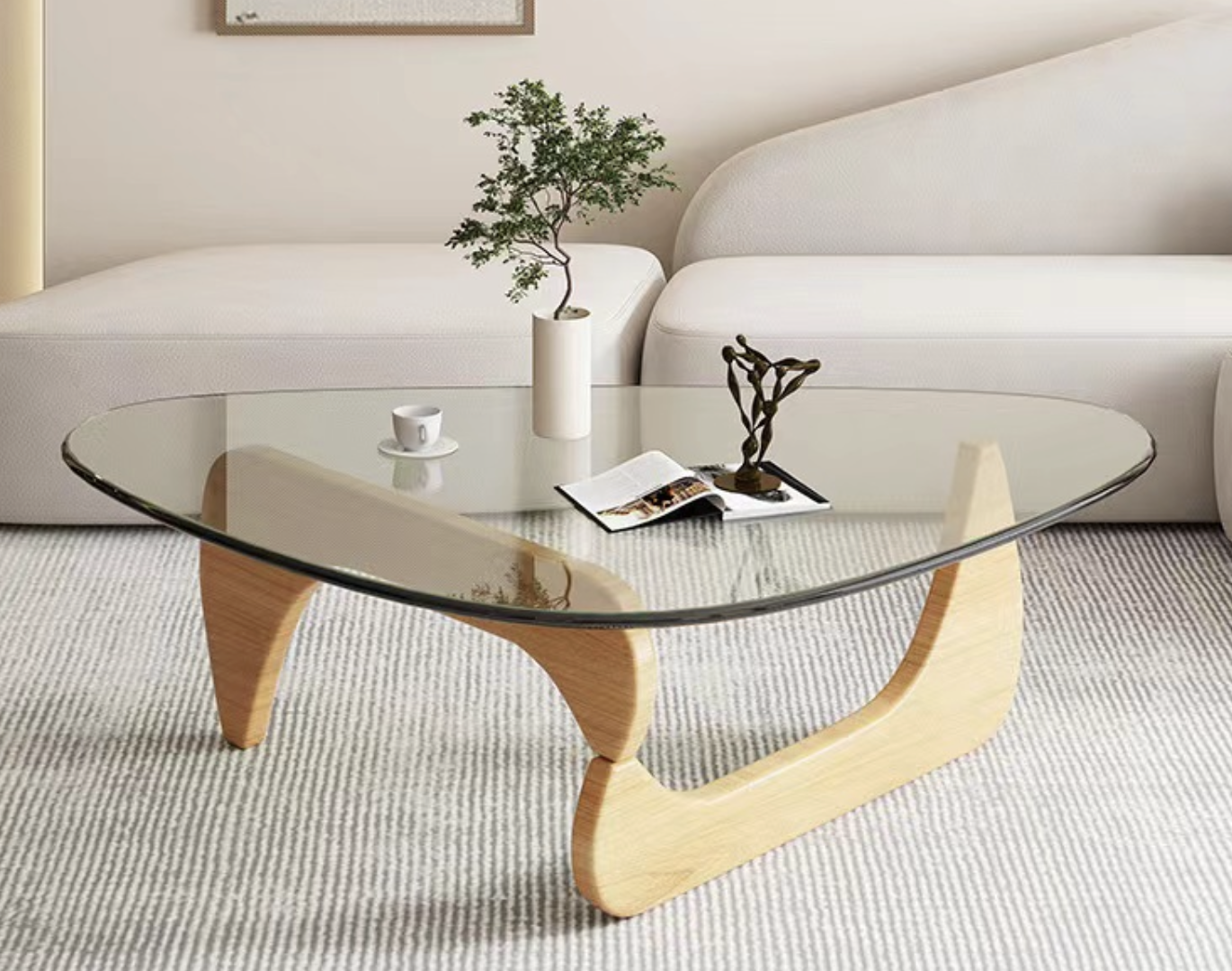 Triangular Shaped Assembly Simple Modern Coffee Table T429