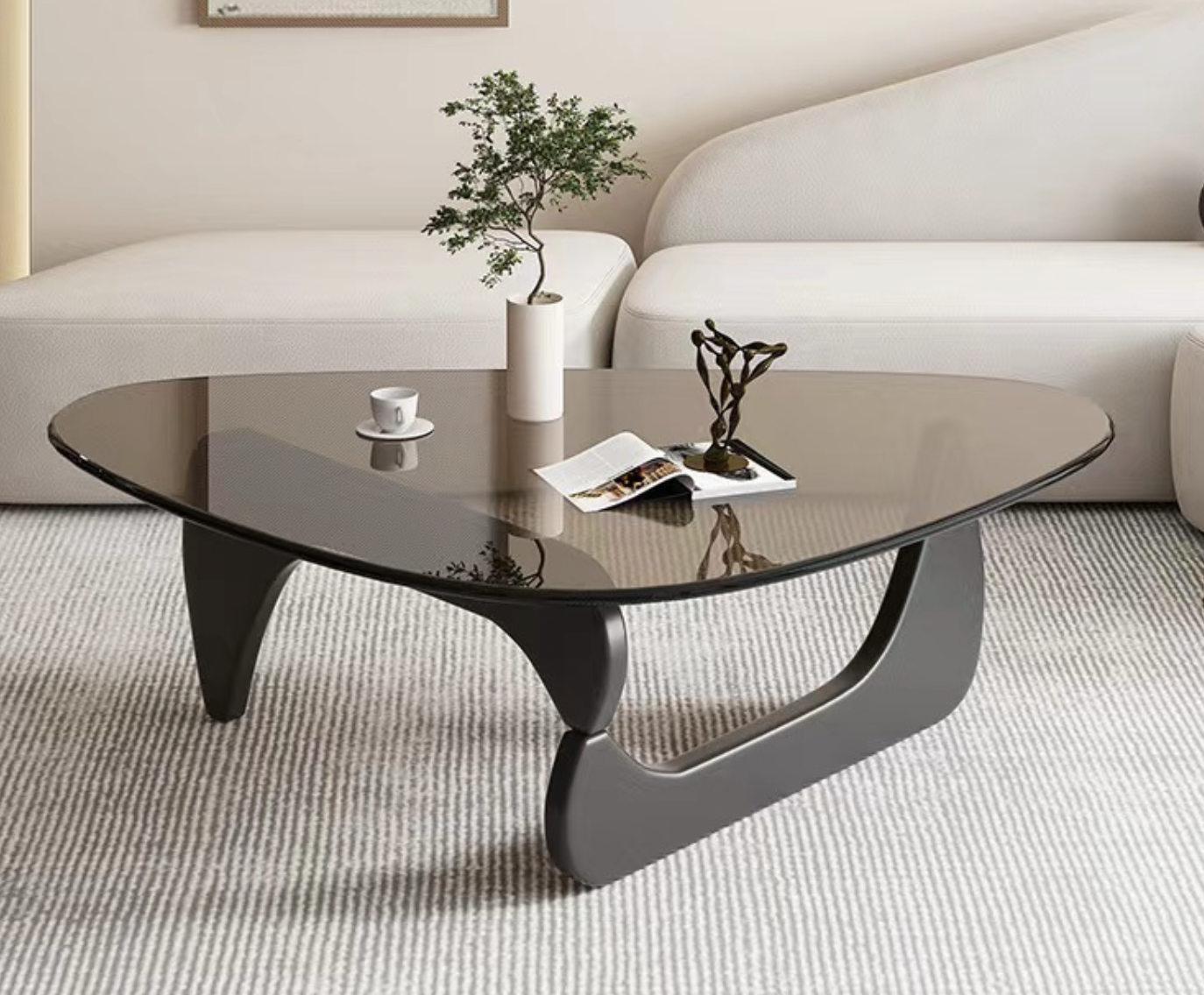 Triangular Shaped Assembly Simple Modern Coffee Table T429