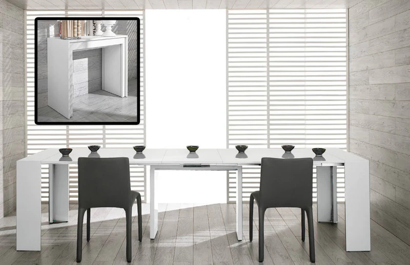 Space saving extendable dining table ET2001