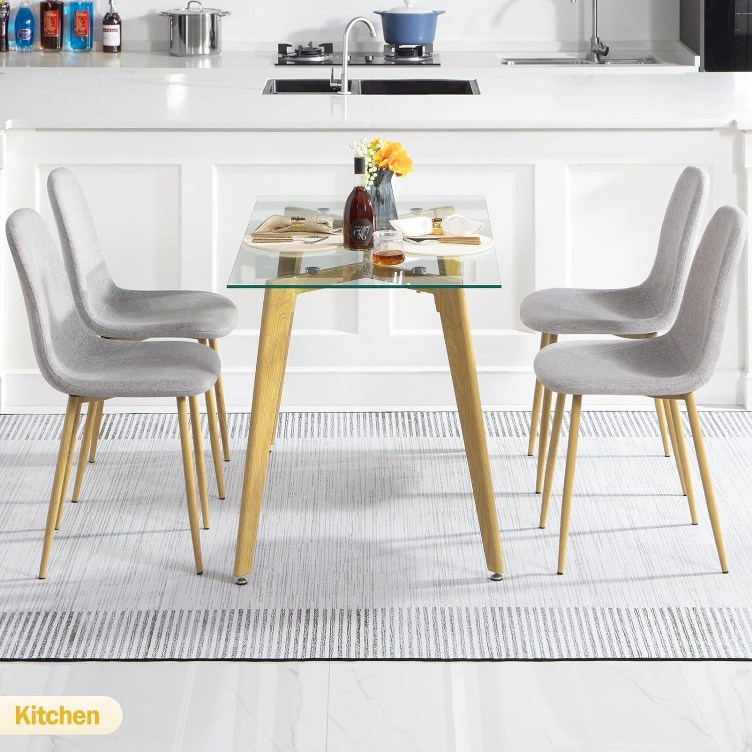 Modern Rectangle Glass Coffee Table T431